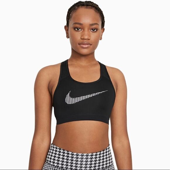 Nike Dri-FIT Medium-Support Non-Padded Graphic Sports Bra Size S - Picture 1 of 9
